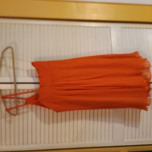 Light Orange/Coral 100% silk Guess by Marciano Dress - Picture 3 of 7